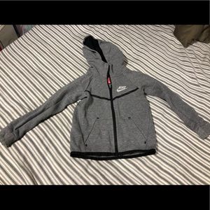 Gray Nike Jacket Hood Top Unisex Kid Sz XS 3-4 Yrs